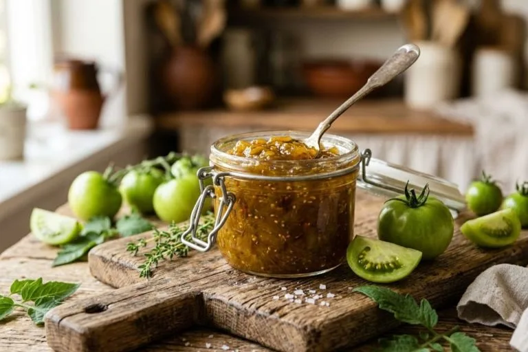 confiture de tomates vertes